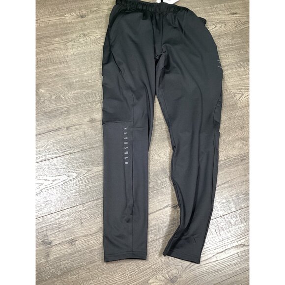 Gymshark Mens Sport Jogger Black S Elastic Waistband Slim Fit Gymwear Workout - Picture 6 of 10
